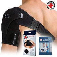 Doctor Developed Shoulder Support/Shoulder Strap/Shoulder Brace [Single] & Doctor Written Handbook - Relief for Shoulder Injuries, for Both Left & Right