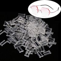 YouU 100 Pcs Clear Plastic Compression Sleeves for Rimless Glasses Fixing Accessories Tools(1.4/1.5/1.6 * 0.8 * 7.0mm) (1.5 * 0.8 * 7.0mm)