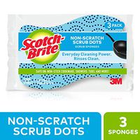 Scotch-Brite Scrub Dots Non-Scratch Scrub Sponge, Pack of 3
