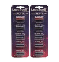 10 Pack 4LR44 / PX28A / L1325 / A544 / K28A / 476A 6V Alkaline Batteries for Dog Shock/Training Collars by Loopacell