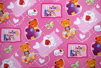 Gift Wrapping Paper - Little Bears with Hearts