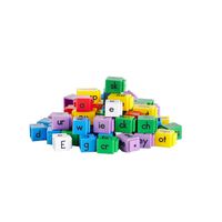 hand2mind Reading Rods, Phonics Word-Building Letter Cubes. Hands-on Literacy for Classroom or Home. Great for Spelling and Word Work. (Set of 141)