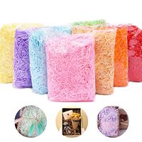 Stosts 20 Pack Different Colors Crinkle Cut Paper Shred Filler, Multicolored Raffia Paper Shreds, Strands Shredded Crinkle Confetti for Gift Wrapping/Basket Filling/Craft Bedding/DIY Packing