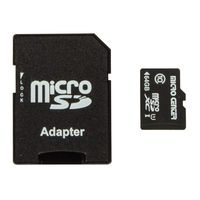 Micro Center 64GB Class 10 Micro SDXC Flash Memory Card with Adapter (Single Pack)