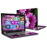 Mightyskins Skin Compatible with Lenovo Yoga 700 11.6" Screen Case Wrap Cover Sticker Skins Purple Flowers