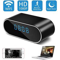 Hidden Camera in Clock,TenGong Spy Alarm Clock WiFi Hidden Cameras 1080P Video Recorder Wireless IP Camera for Indoor Home Security Monitoring Nanny Cam with Night Vision and Motion Detection