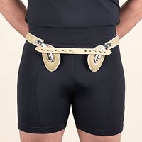 Hernia Truss, Double Spring, Inguinal Pad Compression, 42 inch Hip