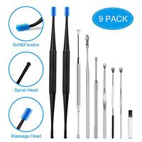 Spiral Ear Wax Removal Tool Kit with Ear Pick, Spiral Ear Cleaner for Humans Best Earwax Remover Tool Products with Earpick, Ear Cleaning Kit Clean Ears Silicone Head&Stainless Steel Ear Picker