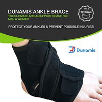 Dunamis Premium Ankle Support Brace for Men & Women | Nonslip, Elastic & Breathable Ankle Compression Socks for Plantar Fasciitis, Swelling &Aches | Protective Ankle Sleeves for Training & Recovery