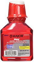 MAJOR Mapap Adult Rapid Extra Strength Acetaminophen Liquid Medication, Burst Cherry, 8 Fl. Oz, 3 Count