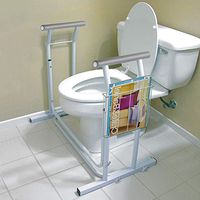 Toilet Frame Safety Rails Toilet Handles Toilet Rail - Bathroom Safety Frame, Supports Up to 374.8lbs (170kg) Weight, Toilet Assist Rails for Seniors.