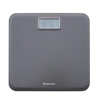 OVI Digital Body Weight Bathroom Scale with Step-On Technology,Leather Look Plastic,400 Pounds Scales,Gray