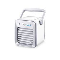 Cher9 Mini Personal Air Cooler, Air Personal Air Conditoner Small Desktop Fan Quiet Personal Table Fan Mini Evaporative Air Circulator Cooler Humidifier for Office, Dorm, Room, Outdoor