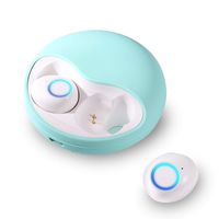 OKCSC TWS True Wireless Stereo Headsets,Bluetooth 5.0 in-Ear Earbud Headphones,Intelligent Noise Canceling, IPX5 Waterproof Colorful Earphone with Charging Case(Cyan)