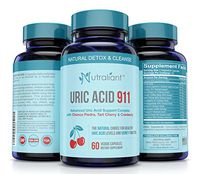 #1 Uric Acid Support Supplement - URIC 911 Advanced Cleanse w/Tart Cherry, Chanca Piedra, Celery Extract to Flush Out Uric Acid Buildup & Purge Toxins to Reduce Inflammation & Stop Painful Flareups