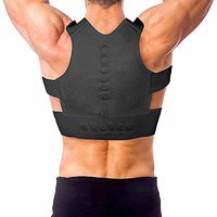 Finly Magnetic Posture Correction Belt Shoulders Back Posture Support Correct Posture Back Support Bra Posture Lumbar Belt,Black,S