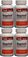 Reguloid Psyllium Husk Natural Vegetable Bulk Forming Laxative Fiber Supplement Capsules Therapy for Regularity Generic for Metamucil 160 Capsules per Bottle PACK of 4 Total 640 Caps.