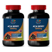 Immune Support Pills - ACAI Berry 1200 mg - Dietary Supplements - acai Immune Booster - 2 Bottles (120 Capsules)