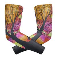 LEVEIS Sunsetsilhouette Arm Sleeves UV Protection for Men Women Sunblock Protective Gloves Running Golf Cycling Driving Long Arm Cover 1 Pair