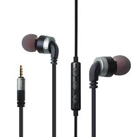 AWEI In Ear Earbuds Noise Cancelling Headphones Gold Plated Plug Wired Earphones With Microphone Volume Control Remote For MP3 Cell Phones Tablets Laptops PC Gray