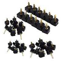 60PCS High Heel Replacement Tips High Heel Shoe Repair Tips Stiletto Repair Heel Caps Kit Pin Taps Dowel Lifts Replacement Black 5 Sizes by Meiso