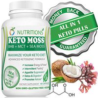 O Nutritions Keto Moss All in One Keto Pills with BHB Salt, MCT Oil and Sea Moss - Advanced Ketogenic Formula for Weight Loss Exogenous Ketones with Immune Booster for Adults