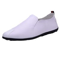 Casual Leather Slip-On Loafers Shoes Men Breathable Driving Boat Lazy Shoes Sneakers Lightweight Walking Outdoor