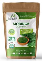 Moringa Oleifera Leaf Powder Organic 8oz - 1/2lb. Non GMO multivitamin for Metabolism, Weight, Protein & Mood Boost – in Smoothies & Shakes: Vegans & Vegetarians: Iron & Amino acids Supplements