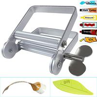 Toothpaste Squeezer, Metal Toothpaste Tube Squeezer Paint Tube Wringer for Artist, Hair Salon, Painter…