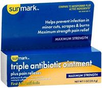 sunmark - First Aid Antibiotic - 1 oz.- Ointment - Tube - Maximum Strength - MCK