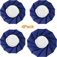 Ice Bag, 4 Packs [6" X 3 Packs, 9" X 1 Pack ], Hot & Cold Therapy Reusable Ice Bags，First Aid for Pain Relief, Relief of Bruising, Swelling, Migraine, and Fever.