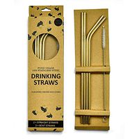 Reusable 10.5" Stainless steel straws (gold)