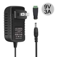 inShareplus 9V Low Voltage Power Supply, Transformer, Power Adapter, DC 9V 3A, 27 Watt Max, AC 100-240V to DC 9V, with 5.5/2.1 DC Female Barrel Connector