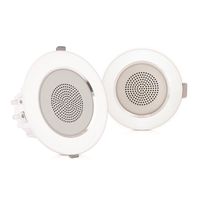 Pyle Pair 3.5" Flush Mount In-wall In-ceiling 2-Way Home Speaker System Aluminum Housing Spring Loaded Clips Dual Polypropylene Cone Polymer Tweeter Stereo Sound 140 Watts (PDIC35)