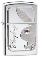Zippo Playboy with Crystal Pocket Lighter