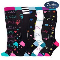 Compression Socks,15-20 mmHg Best Graduated Athletic Socks for Women & Men