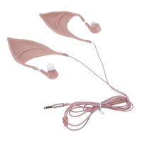 UniHappy Elf Ear in-Ear Earphone with Mic Silicone Halloween Cosplay Wired Earphones