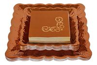 Deluxe Fall Party Plates and Napkins Bundle - 3 Items - Dinner Plates, Dessert Plates & Napkins