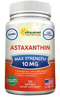 aSquared Nutrition Astaxanthin Supplement - Pure Natural Astaxanthin Pills from Haematococcus Pluvialis Extract - Max Strength 10mg - 120 Softgels