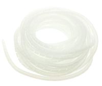 6mm Dia Spiral Wire Wrap Tube Flexible PC Manage Cable for Computer Car Cover Sleeve, 9M Length