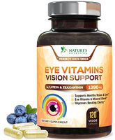 Eye Vitamins with Lutein & Zeaxanthin, Extra Strength Natural Vitamin and Mineral Supplement 1390mg - Made in USA - Vision Support Formula for Macular Health, Dry Eyes, Sensitivity - 120 Capsules
