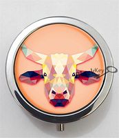 BlackKey Cow 3-Compartment Decorative Pocket Gift Box Case Organizer for Pill, Color 1 -2029