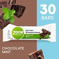 ZonePerfect Protein Bars, Chocolate Mint, 14g of Protein, Nutrition Bars With Vitamins & Minerals, Great Taste Guaranteed, 30 Bars