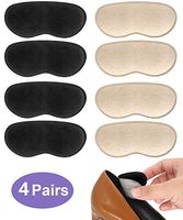 Beautulip Heel Grips Pads Adhesive Back of Heel Cushions Heel Liners Anti-Slip Foam Inserts - Comfortable Insole for Heels Pack of 6 (Black+Beige)