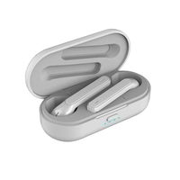 MIMEI True Wireless Earbuds 5.0 Bluetooth Headphones in-Ear Stereo Wireless Earphones with Microphone Binaural Calls, One-Step Pairing, Total 21 Hours, True Free Plus (15.5 X 10.2 X 3 cm, White)