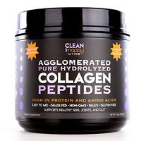 Agglomerated Pure Hydrolyzed Collagen Peptides High in Protein and Amino Acids Easy to Mix Grass-Fed Pasture Raised