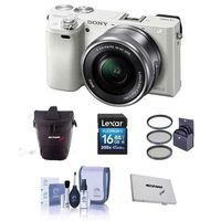 Sony Alpha A6000 Camera Bundle with 16-50mm Lens. Value Kit with Accessories