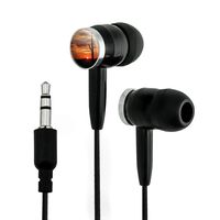 Arizona Sunset Cactus Novelty in-Ear Earbud Headphones - Black