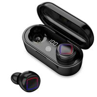 Wireless Earbuds - Bluetooth Headphones Extreme Subwoofer Bass True Wireless Earbuds Mic Bluetooth 5.0, Mini Charging Case CVC8.0 and DSP Dual Noise Reduction 3D HiFi Stereo Sound (Black)
