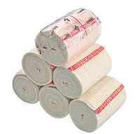 GT Cotton Elastic Bandage w/Hook and Loop Closure on Both Ends, 3" Width - 6 Pack
